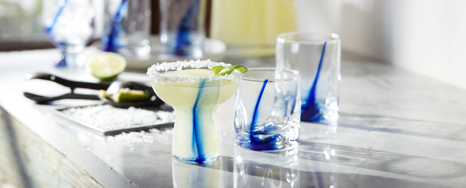 Libbey Blue Ribbon Stemless Margarita Glasses, 10.25-ounce, Set  of 6: Margarita Glasses