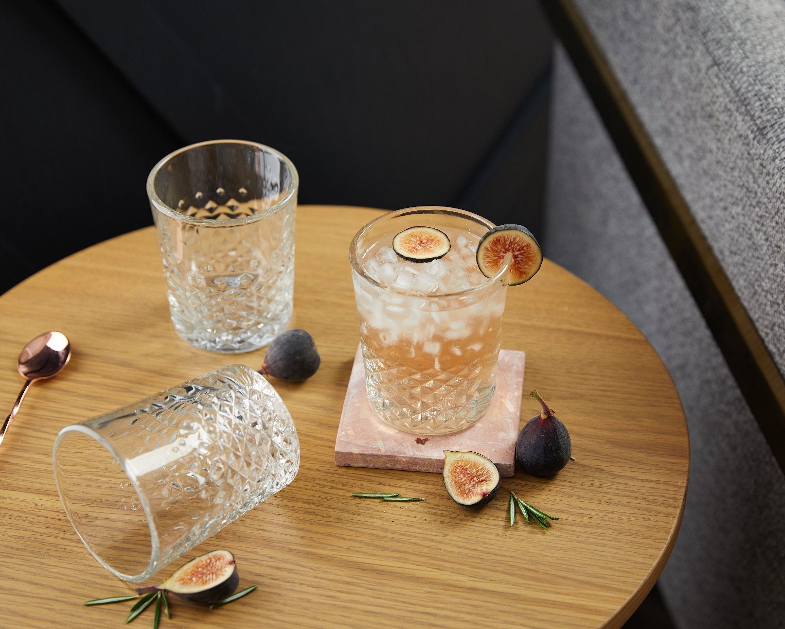 Libbey Small Stemless Martini Glasses Set of Three - Ruby Lane