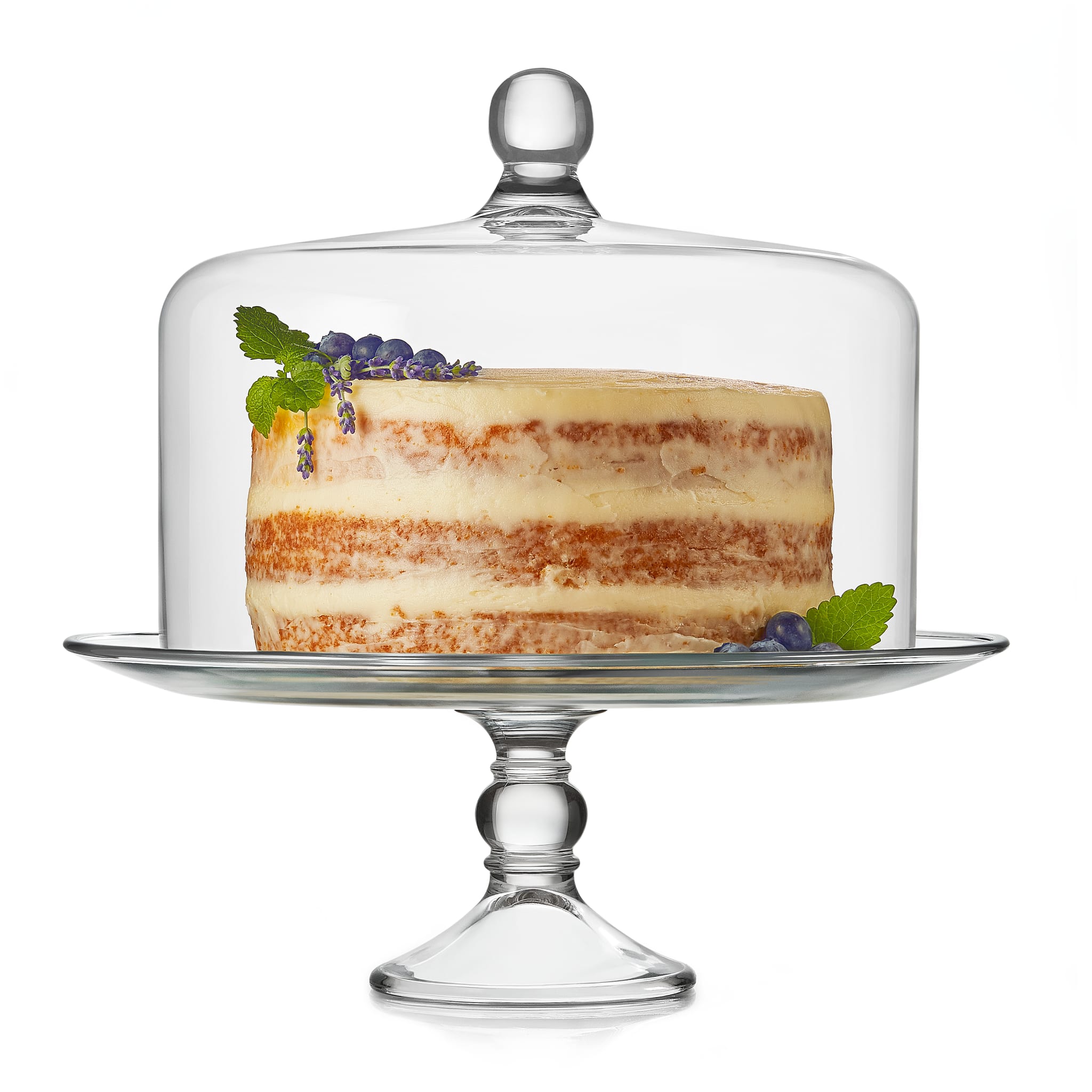Libbey Selene Glass Cake Stand with Dome – Libbey Shop