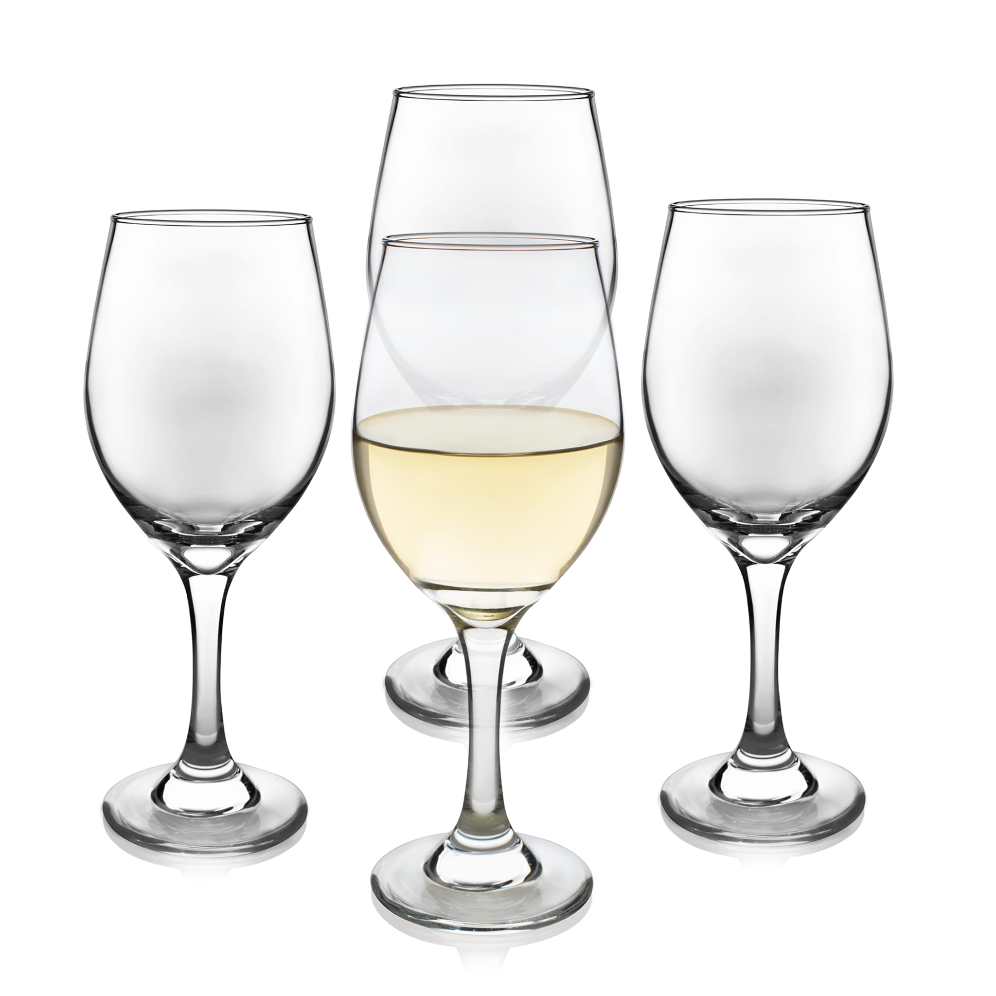 Libbey Classic White Wine Glasses, 11 ounce, Set of 4