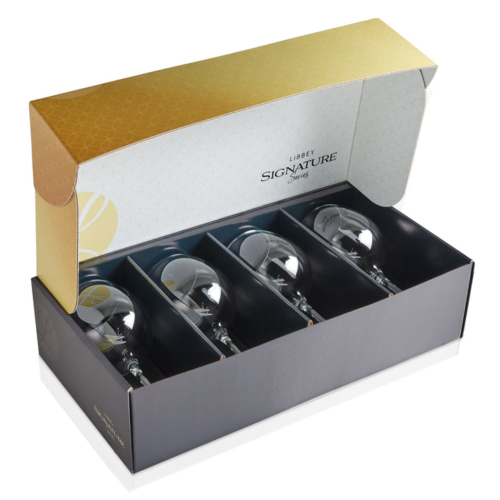 Coffret cadeau de 4 vins rouges Libbey Signature Kentfield Balloon, 24 onces