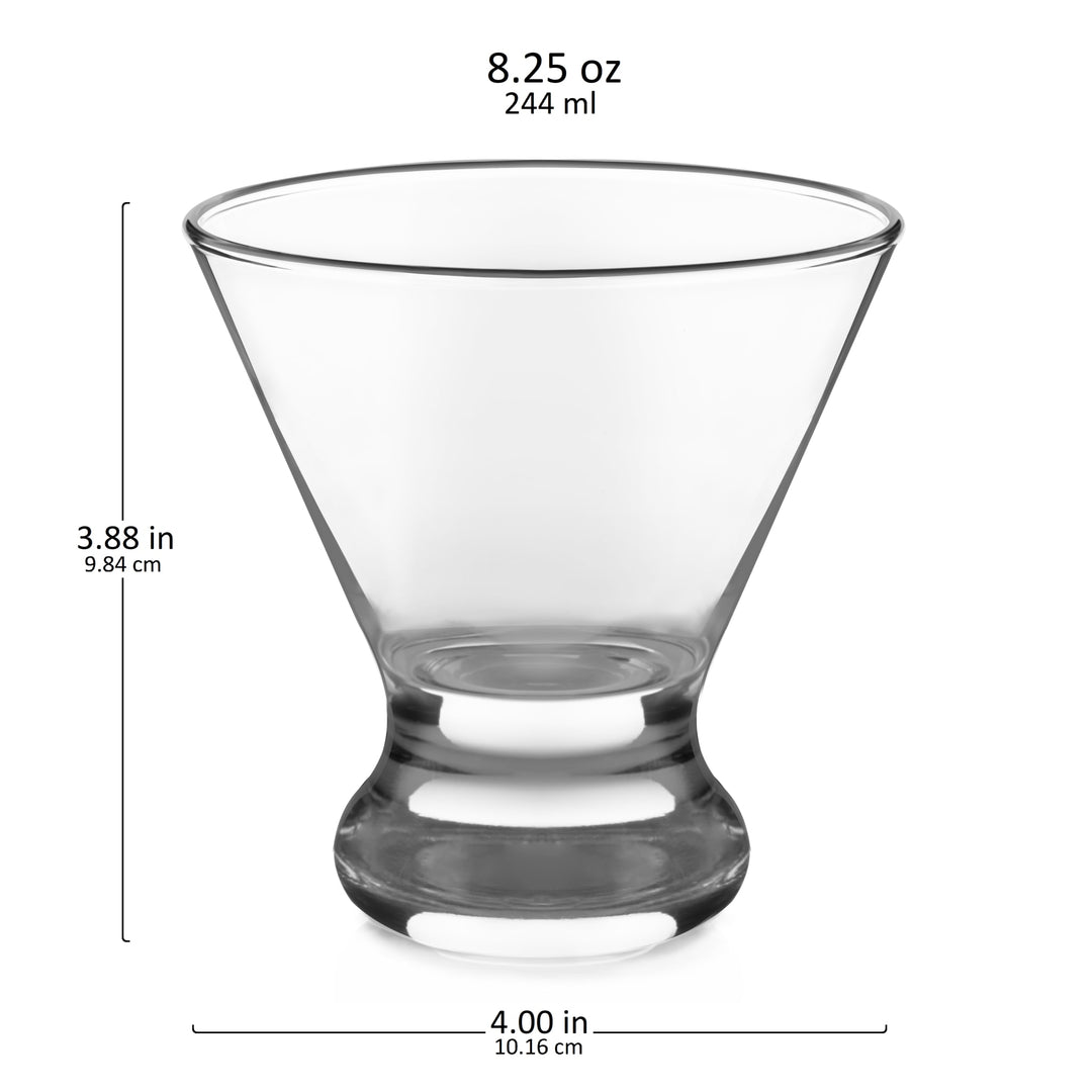 Libbey Cosmopolitan Martini Glasses, 8.25-Ounce