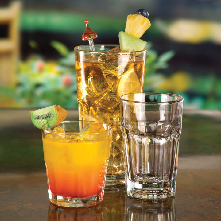 Crafted with Libbey’s DuraTuff® treatment for extra strength and shatter resistance.