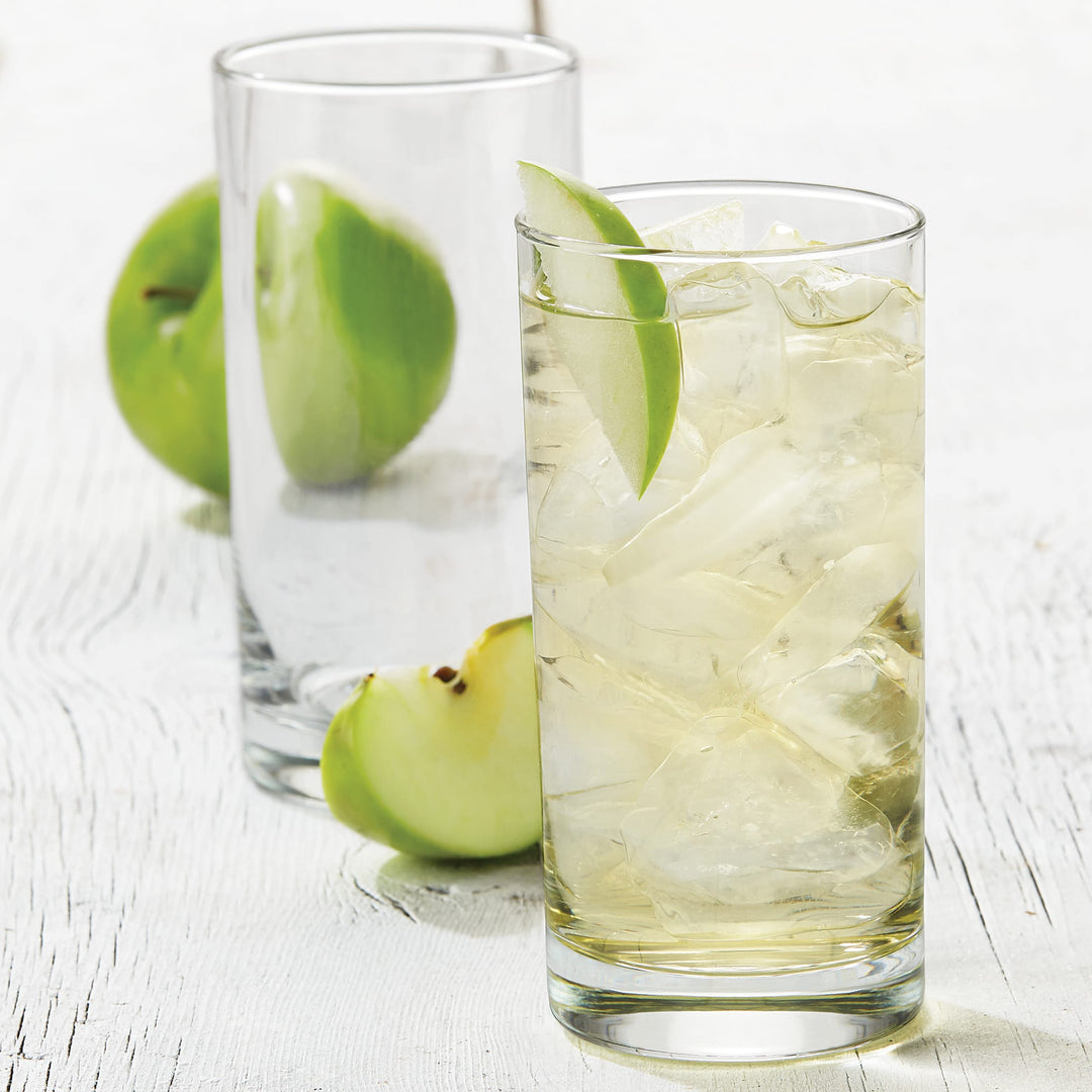 Includes 8, 15.5-ounce cooler/tumbler glasses (2.8-inch diameter x 5.8-inch height)