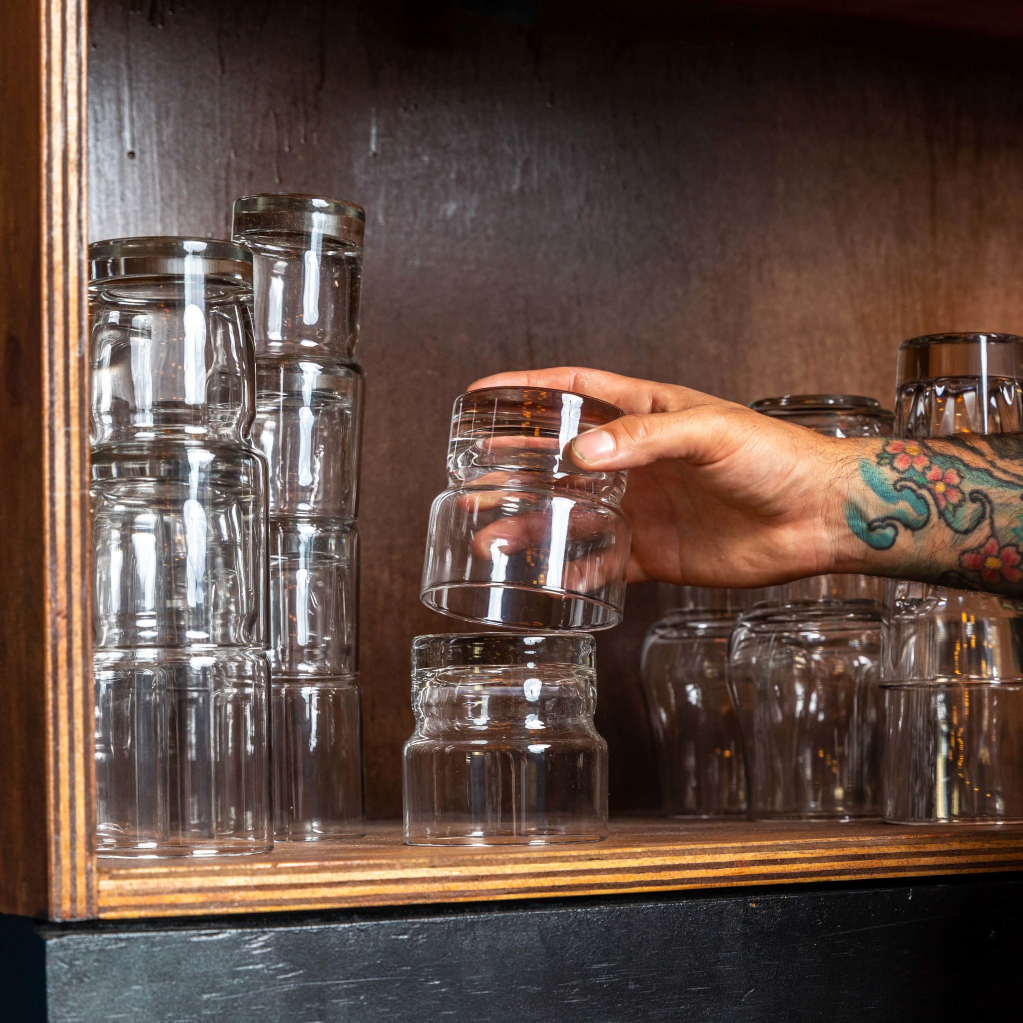 Libbey Newton Stackable Double Old Fashioned Glass, 12 ounce, Set