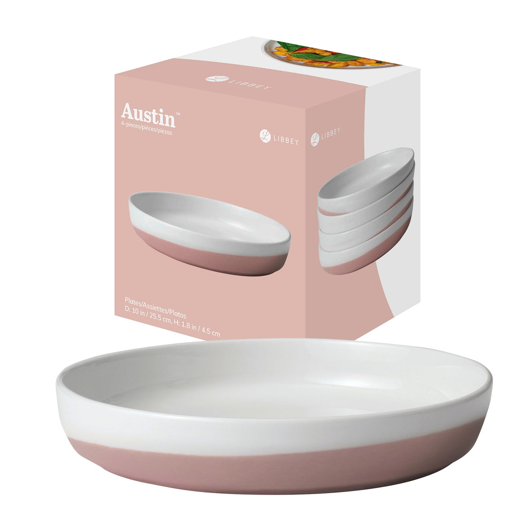 10-inch coupe-style plate is perfect for serving entrees of all kinds