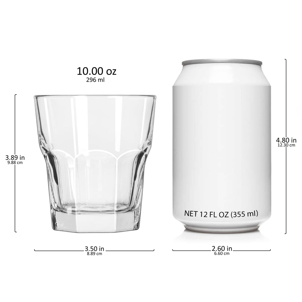10-ounce capacity is ideal for whiskey, bourbon, cocktails, or everyday beverages.