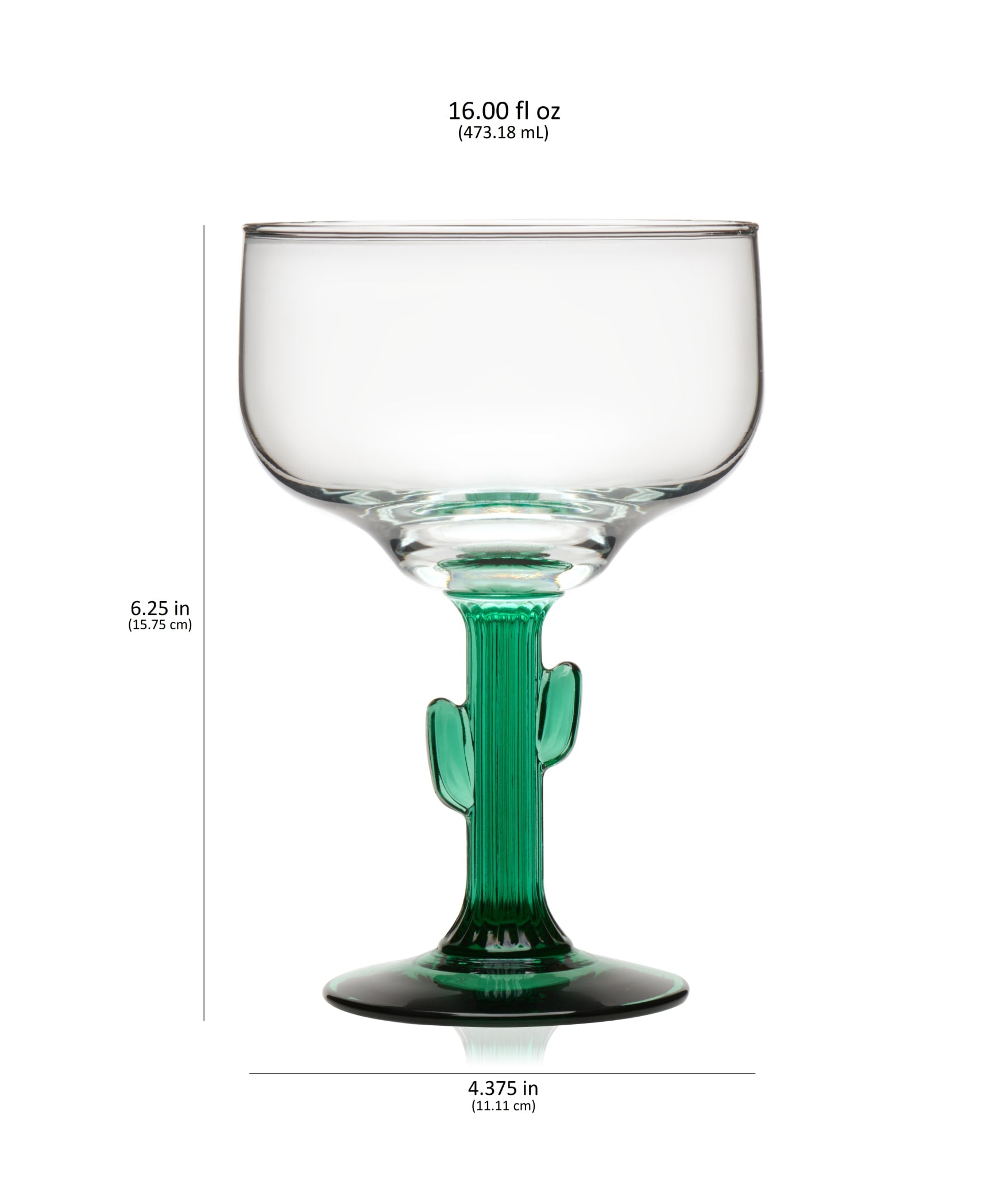 Libbey Cactus Margarita Glasses - Thumbnail 5