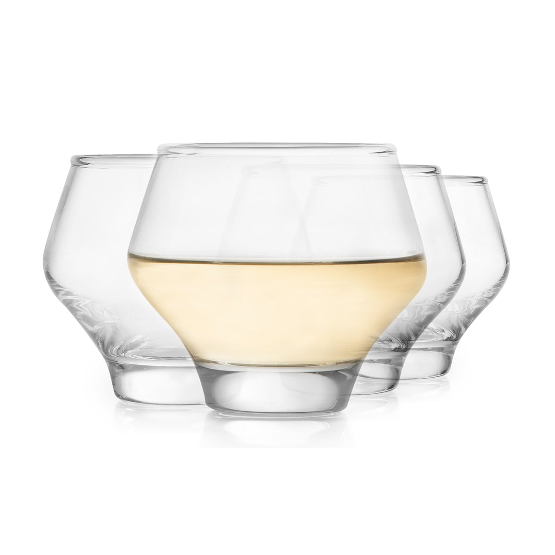 Premium Mezcal Copitas Set of 4: Gather around with friends and family, as you pour amber-hued Tequila or smoky Mezcal into these exquisite copitas. Feel the weight of the glass in your hand, the smoothness of its curves, and the warmth of the spirits it cradles. Let the aromas envelop your senses, transporting you to the agave fields of Mexico with every sip