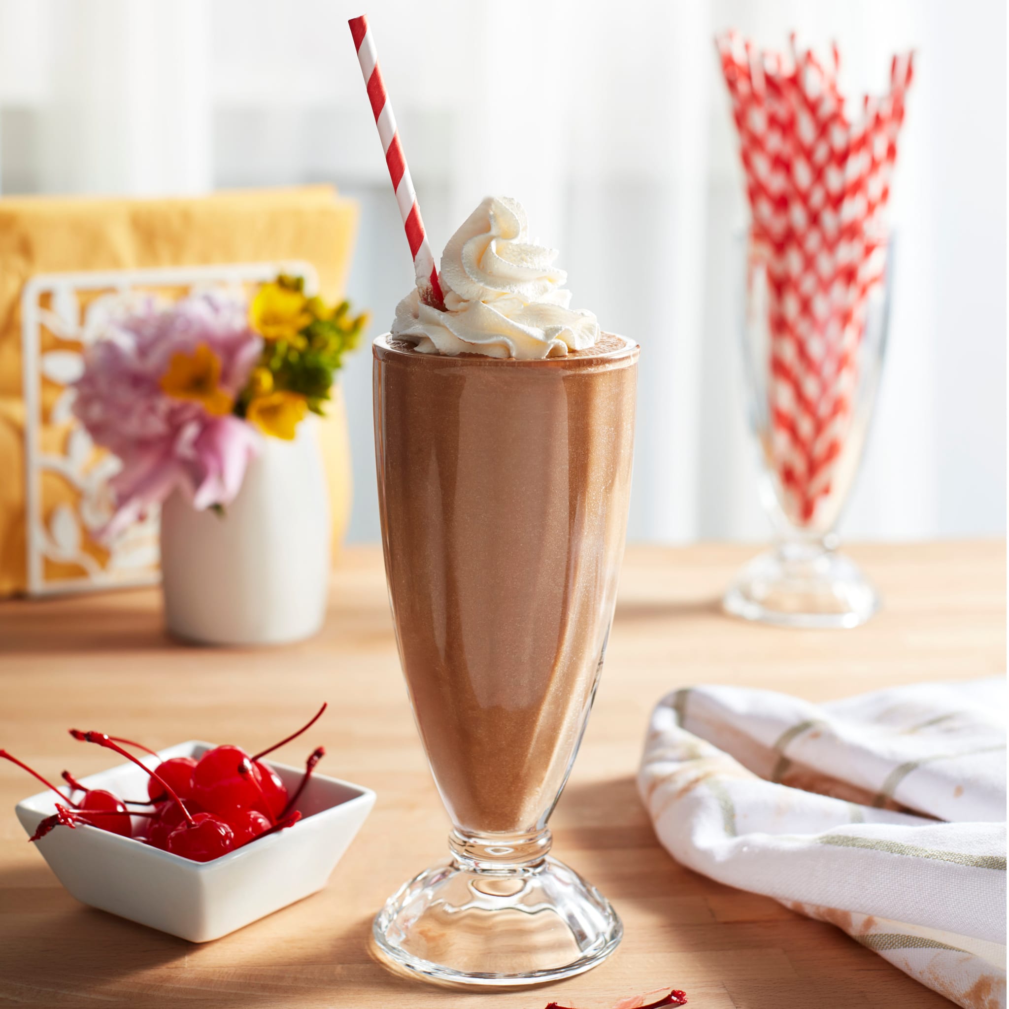 Libbey Fountain Shoppe Milkshake Glasses, 12 ounce, Set of 6