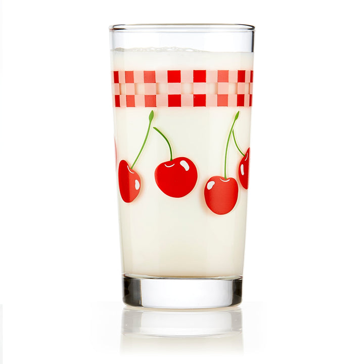 Libbey Vintage Juice Glasses, 11 ounce, Assorted, Set of 4