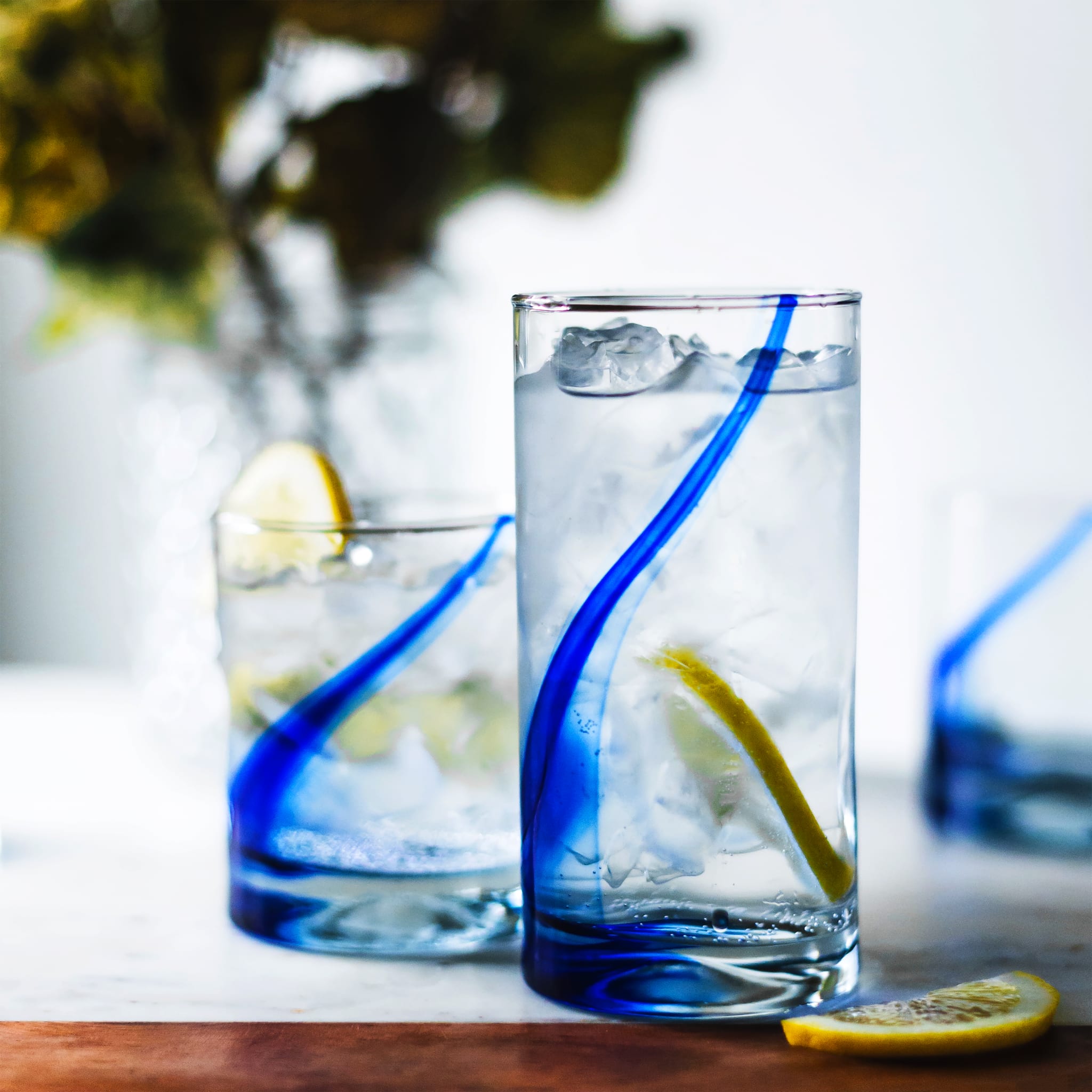 Libbey Blue Ribbon Impressions Tumbler and Rocks Glass Set - Thumbnail 2