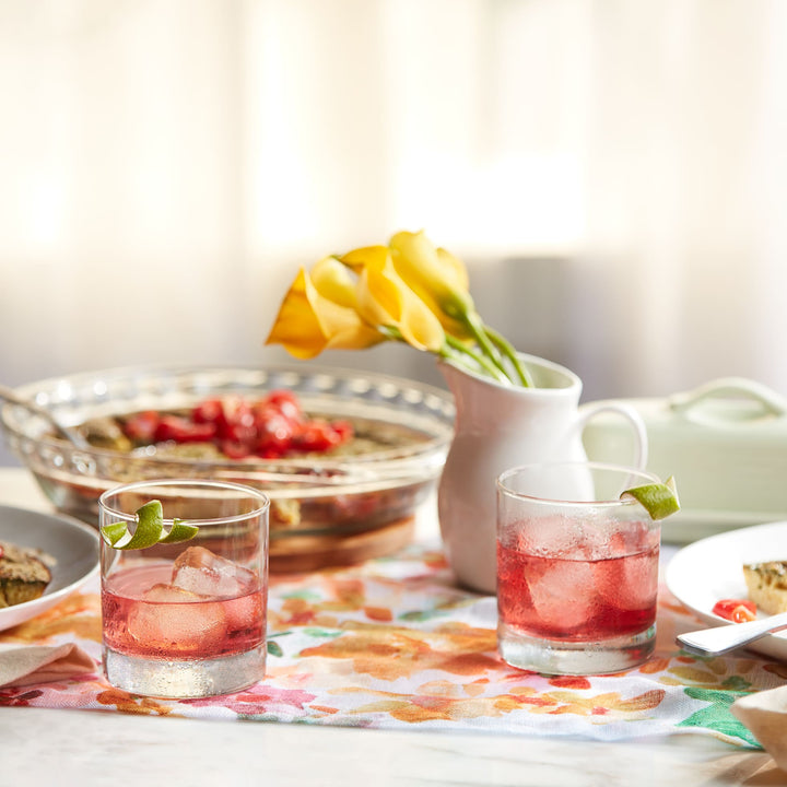Includes 12, 11-ounce rocks glasses (3.25-inch diameter by 3.5-inch height)