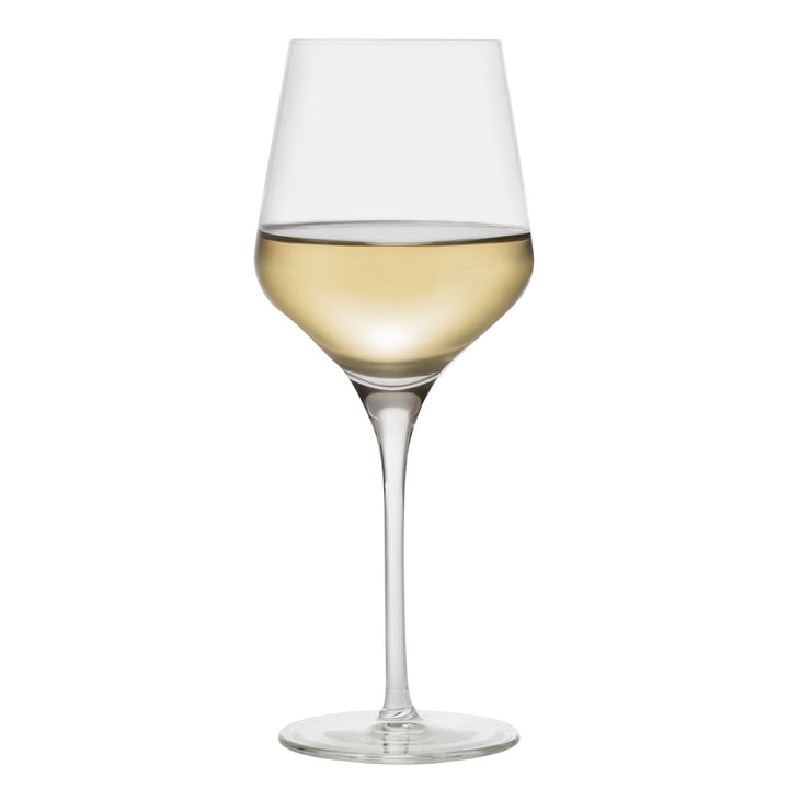 Stylish angular bowl enhances aromas and flavors for red, white, or rosé wines.