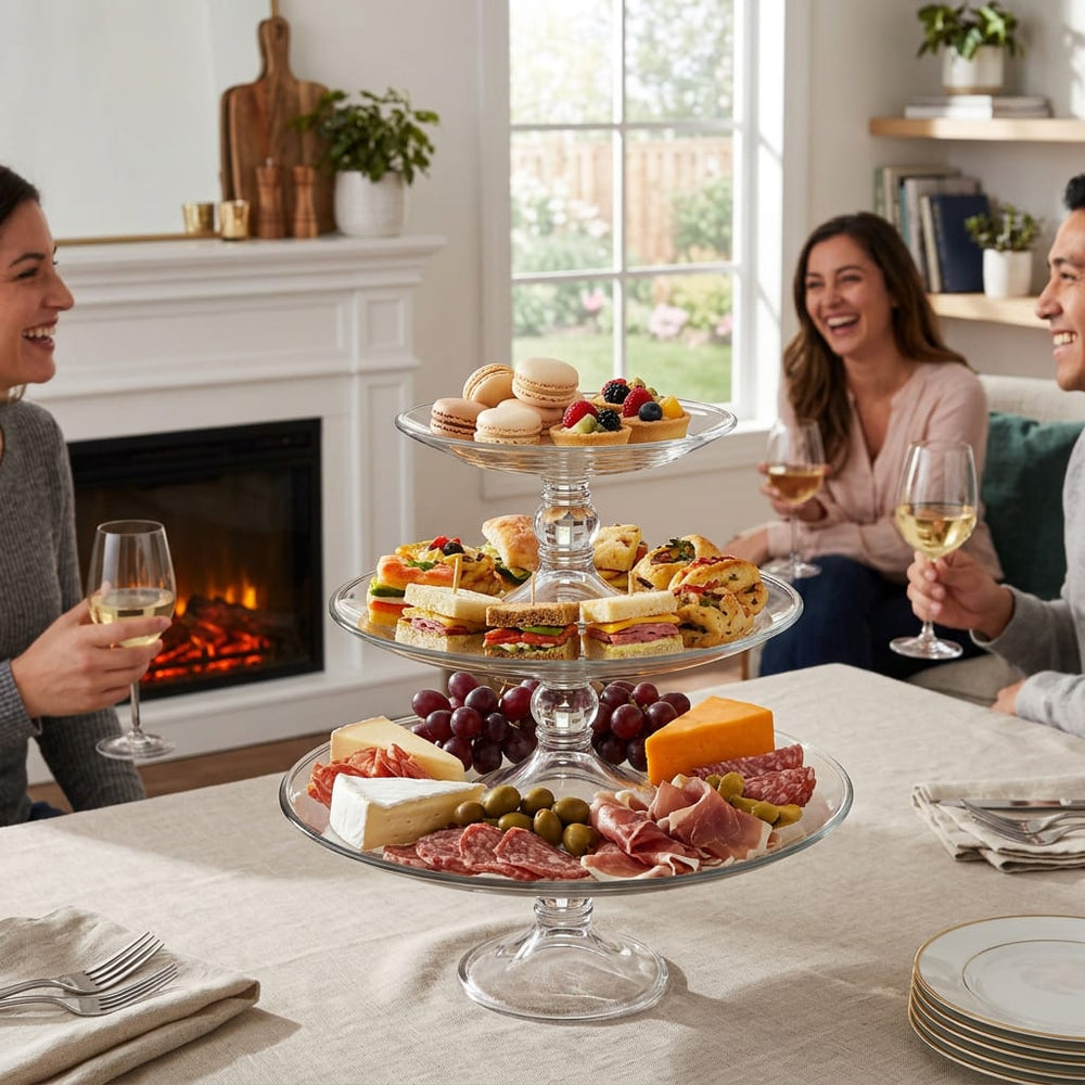Discover timeless elegance with every piece in this set, boasting a sophisticated "Selene" style foot. Crafted for durability and strength, each item is designed to provide the ideal canvas for your culinary masterpieces