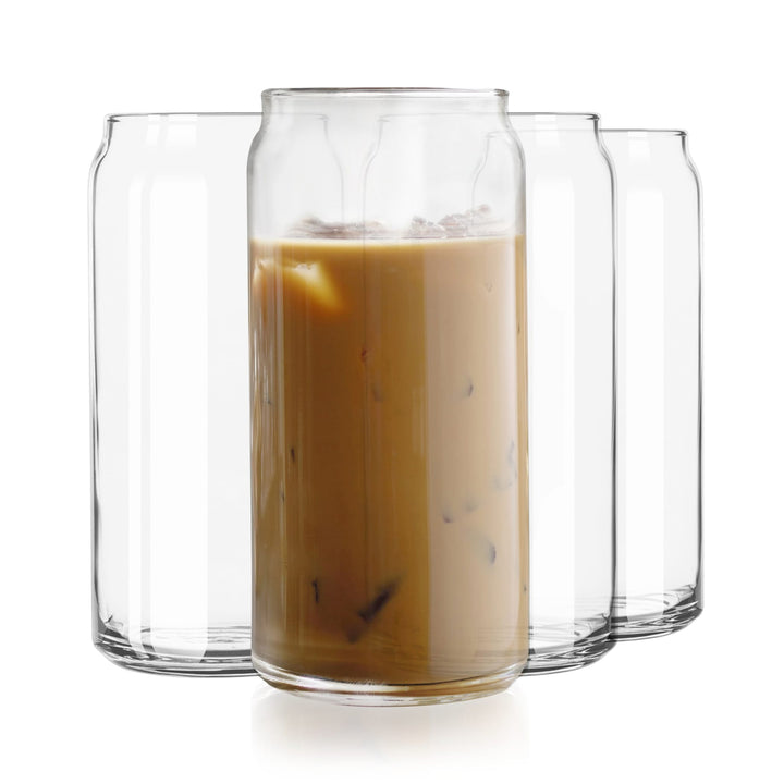 20-ounce beer can glass replicates shape of classic soda can