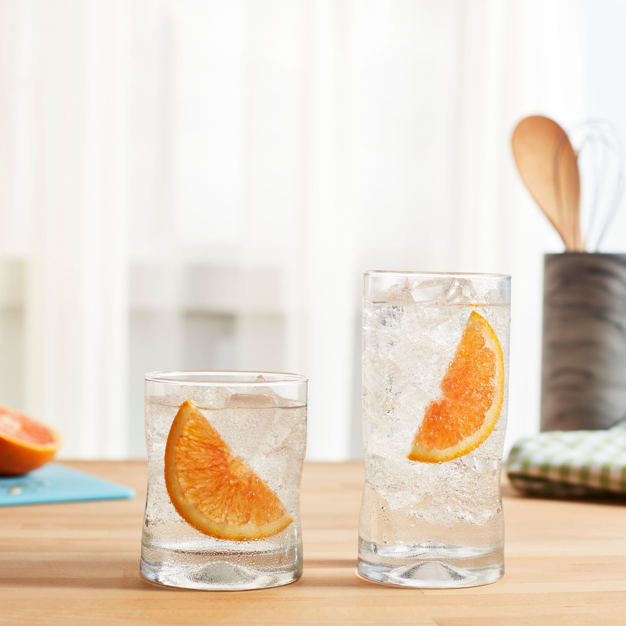Libbey Blue Ribbon Impressions Tumbler and Rocks Glass Set - Thumbnail 3