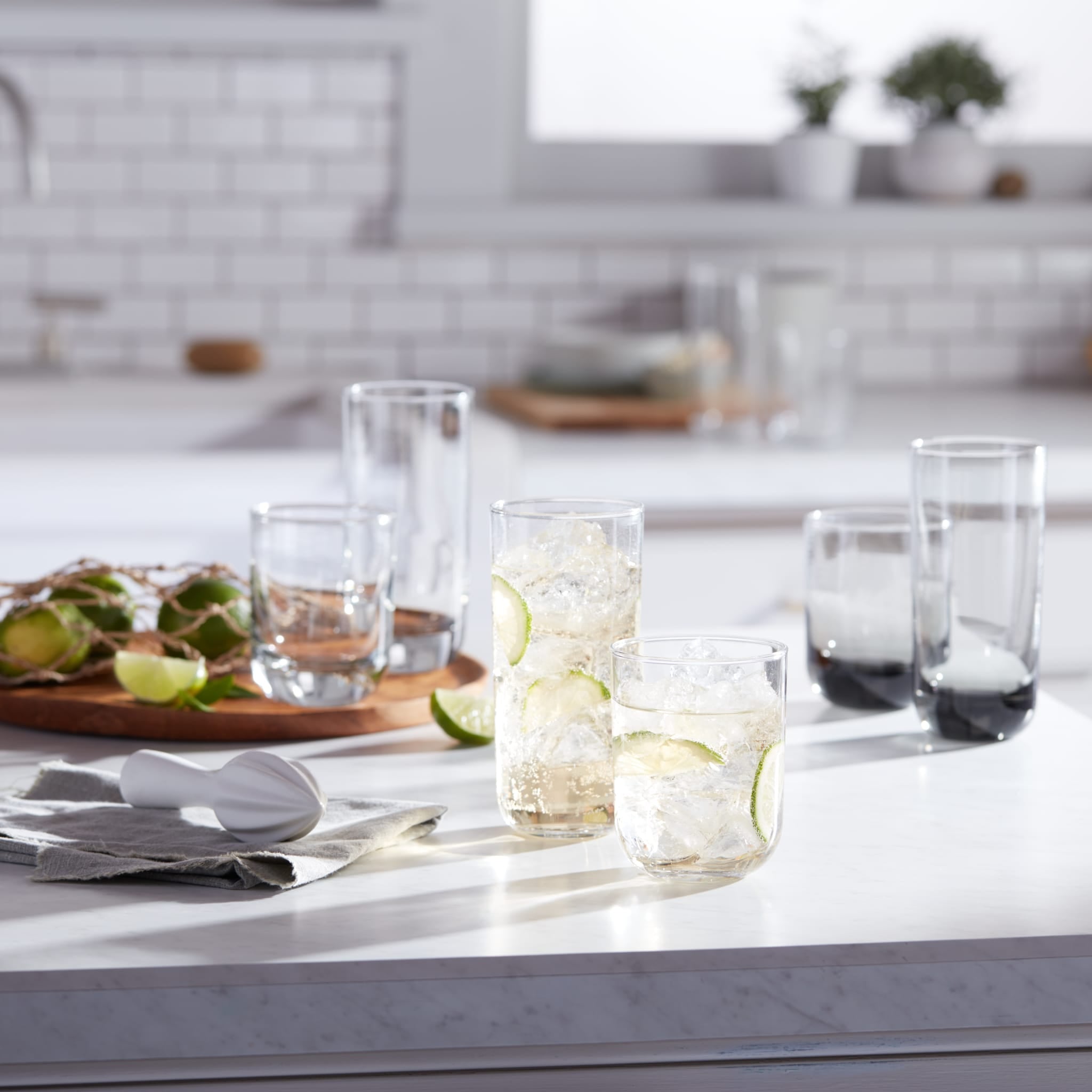 Libbey Polaris 16 Piece Tumbler and Rocks Glass Set, Axis – Libbey