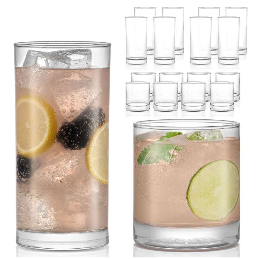 Libbey Province 16 Piece Tumbler and Rocks Glass Set – Libbey Shop
