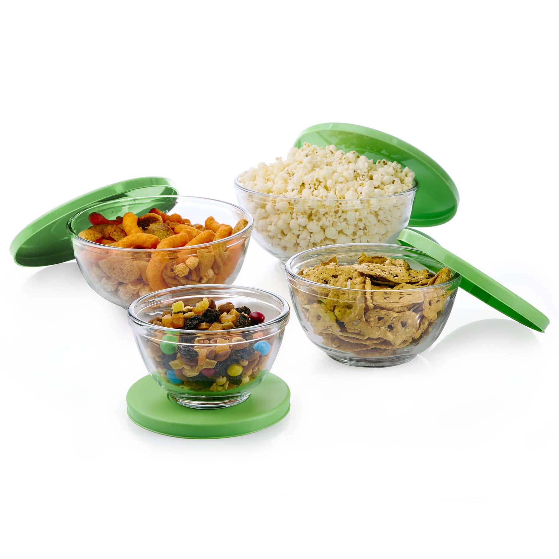 NUTRIUPS 4.7 Quart Glass Mixing Bowl - Large Deep Borosilicate Kitchen Bowl