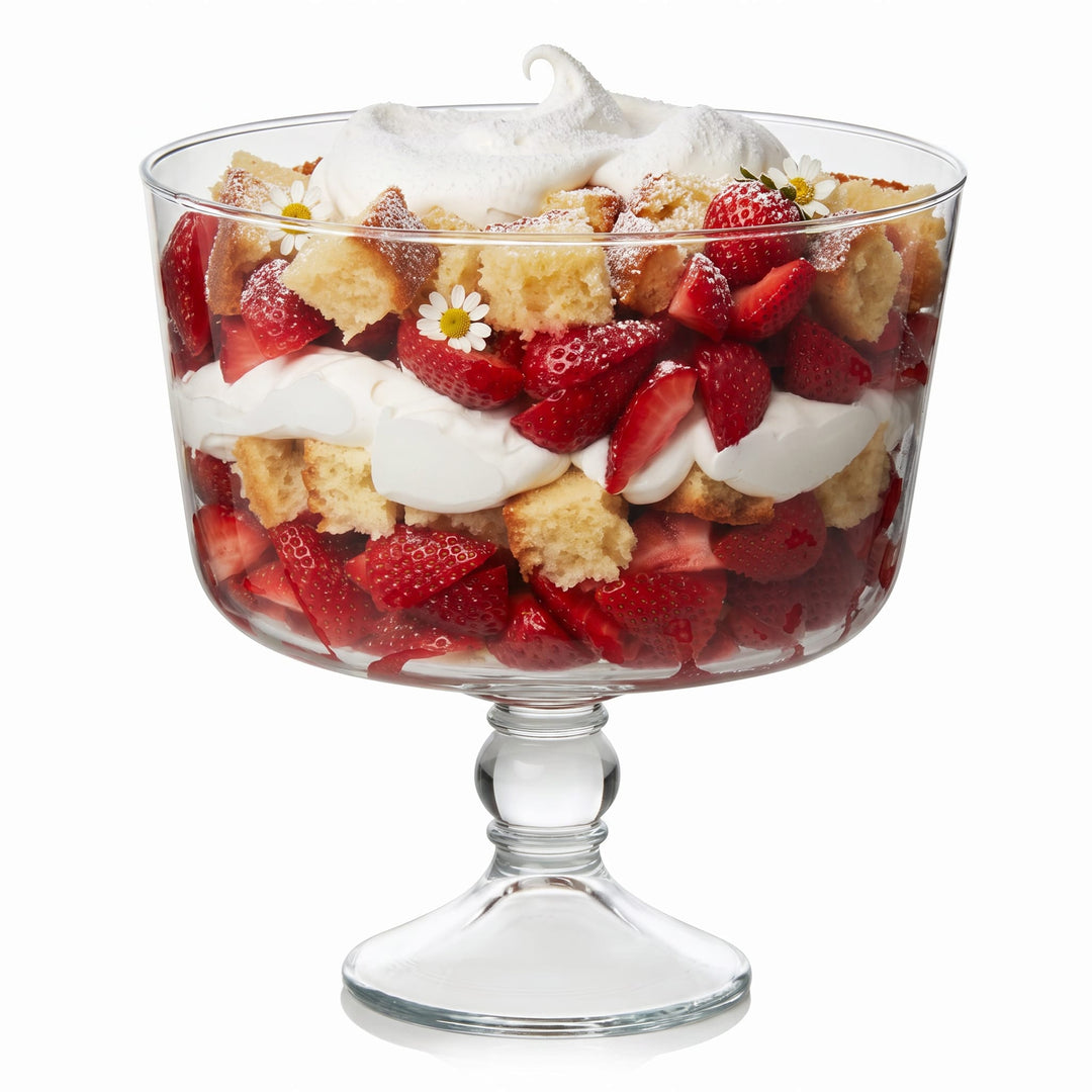 Gracefully sloped serving vessel is a showstopper at any gathering