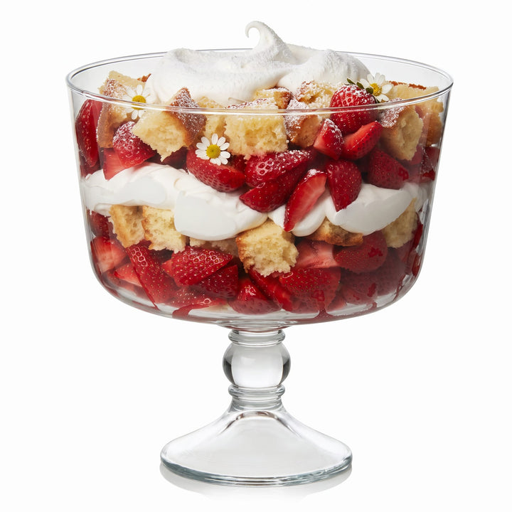 Gracefully sloped serving vessel is a showstopper at any gathering