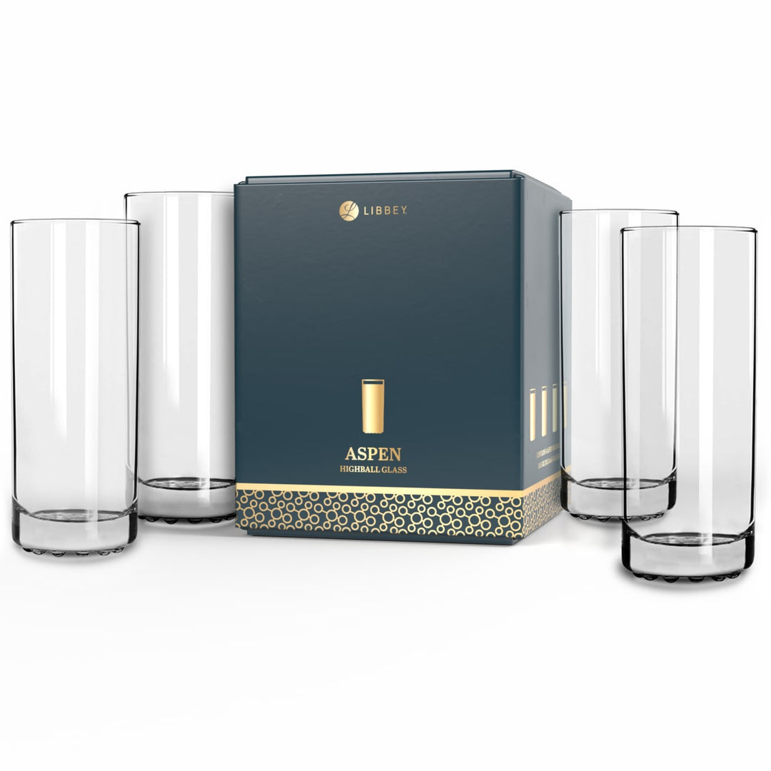 10‑ounce capacity: Ideal for classic highball cocktails, soft drinks, iced tea, or juice—perfect portion size for everyday use.