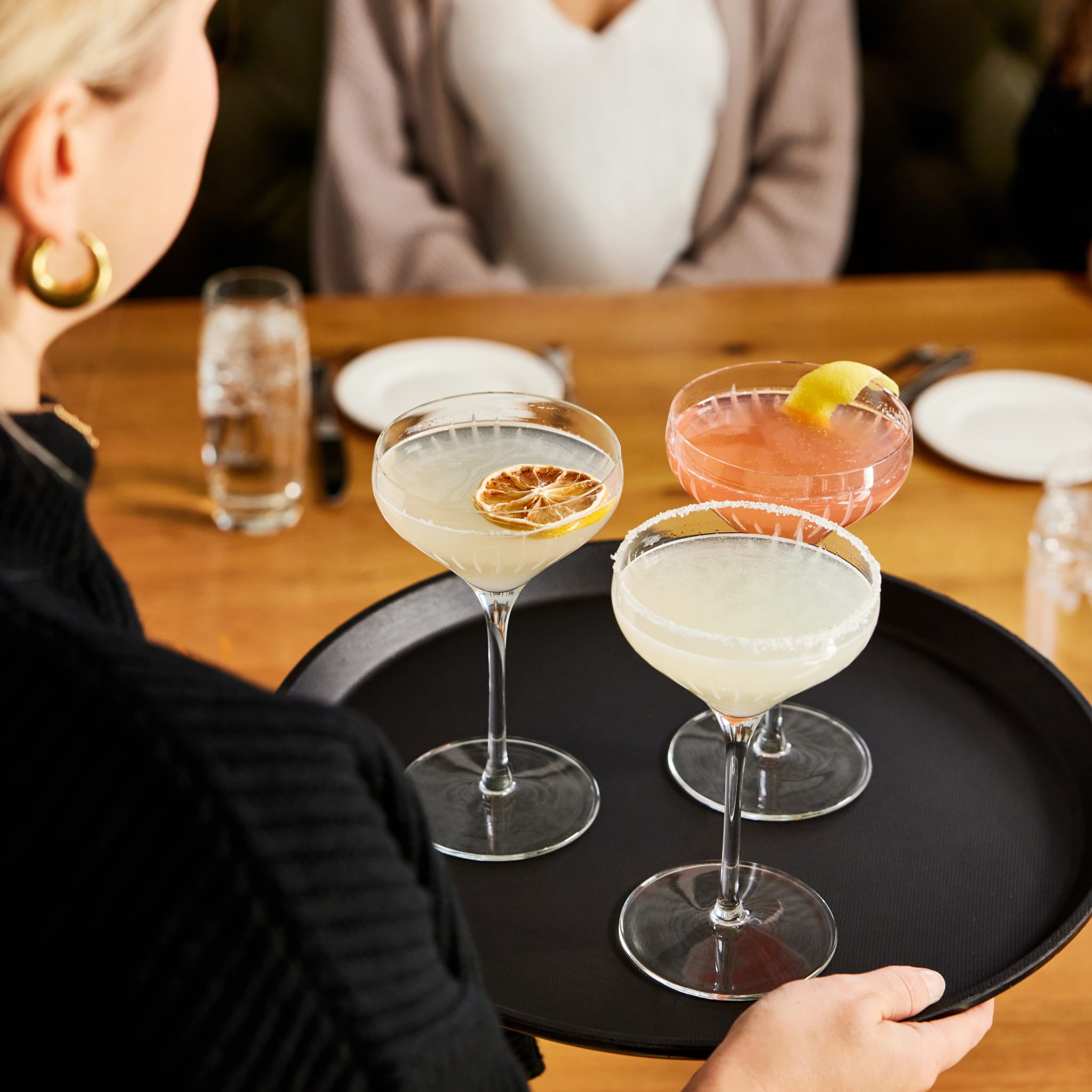 Libbey Signature Greenwich Coupe Cocktailgläser 4er-Set – 237 Ml, Spülmaschinenfest, Mit Stiel, Für Cocktails & Sekt