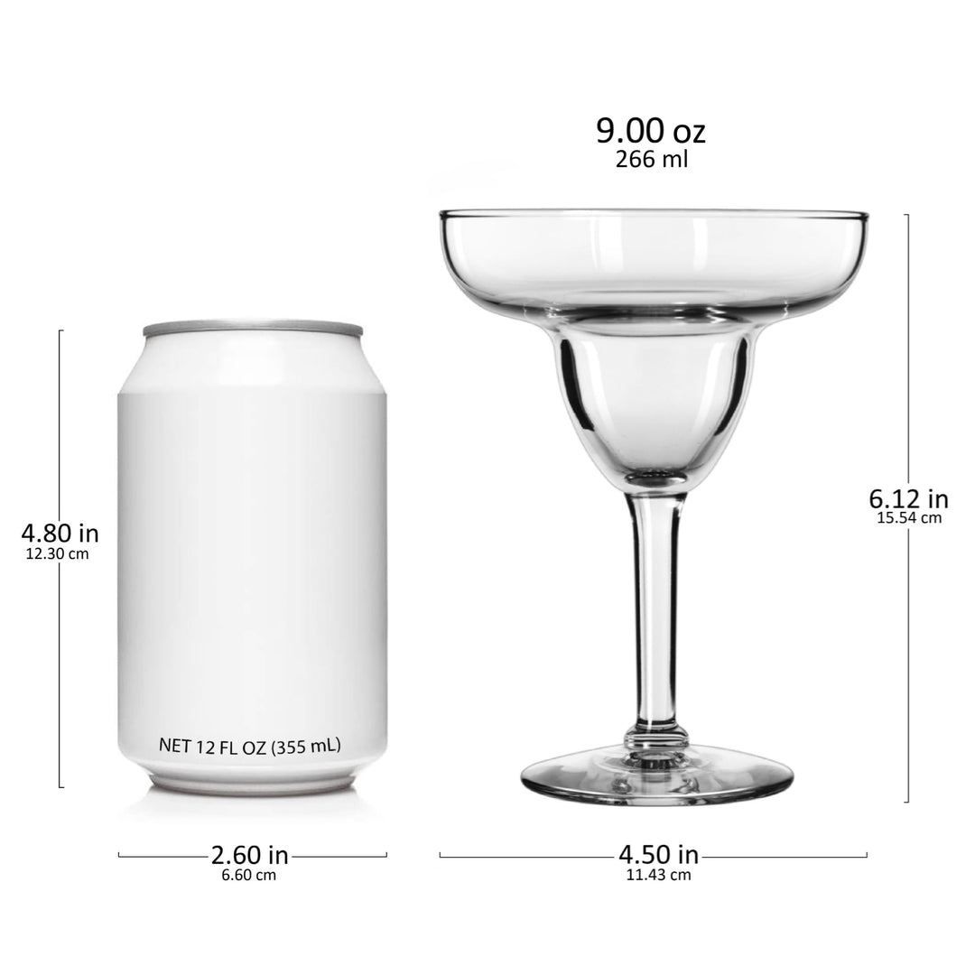 Libbey Margarita Party Glasses, 9 ounce, Set of 12