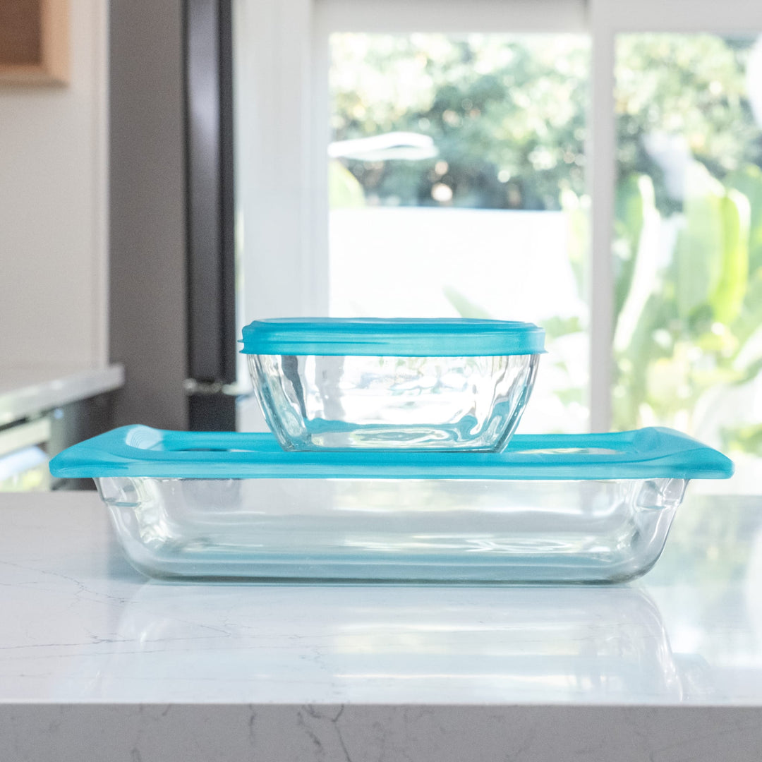 Practical set minimizes the number of dishes you need and helps you cheat cleanup.