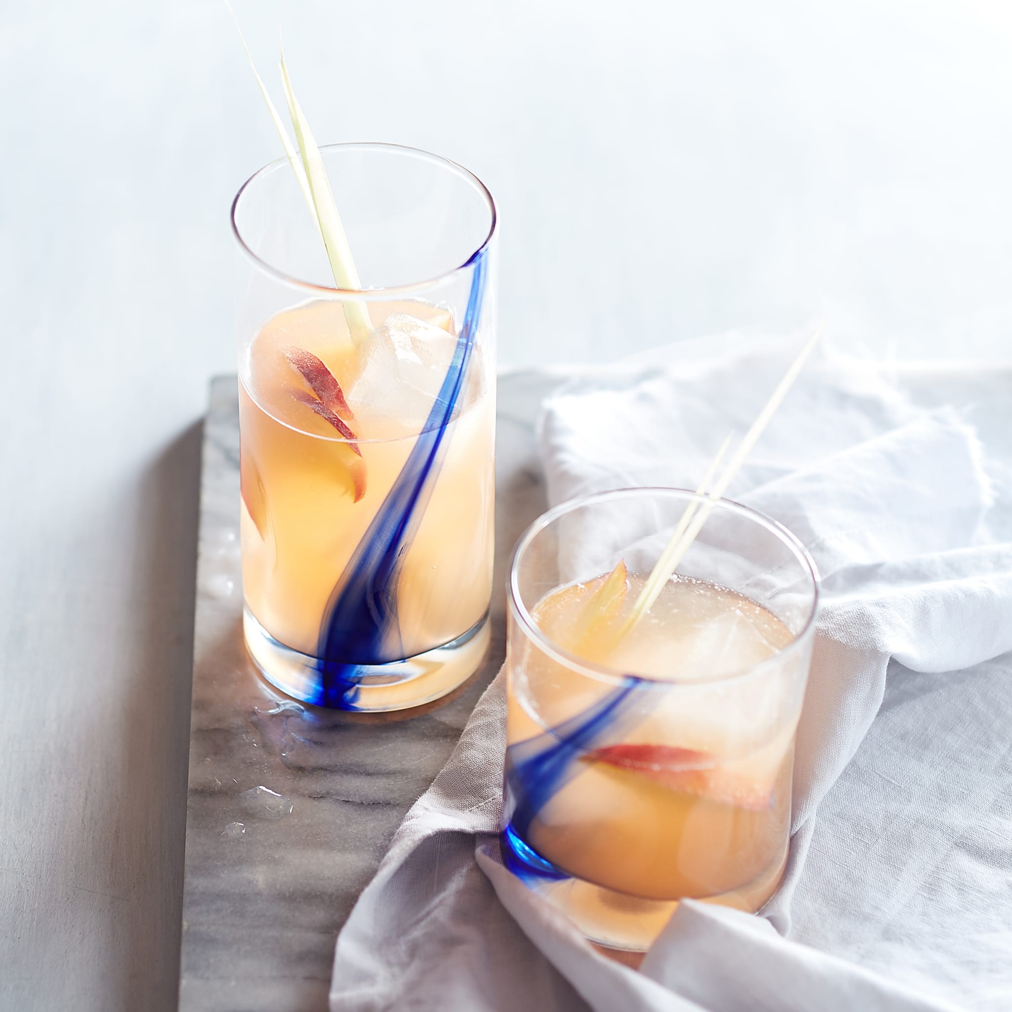 Libbey Blue Ribbon Impressions Tumbler and Rocks Glass Set - Thumbnail 3