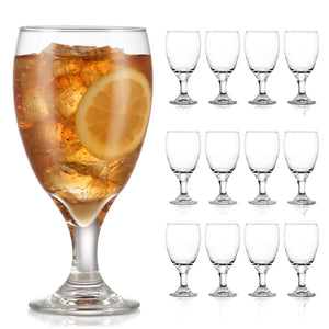 Libbey Classic Goblet Party Glasses, 16.25 ounce, Set of 12