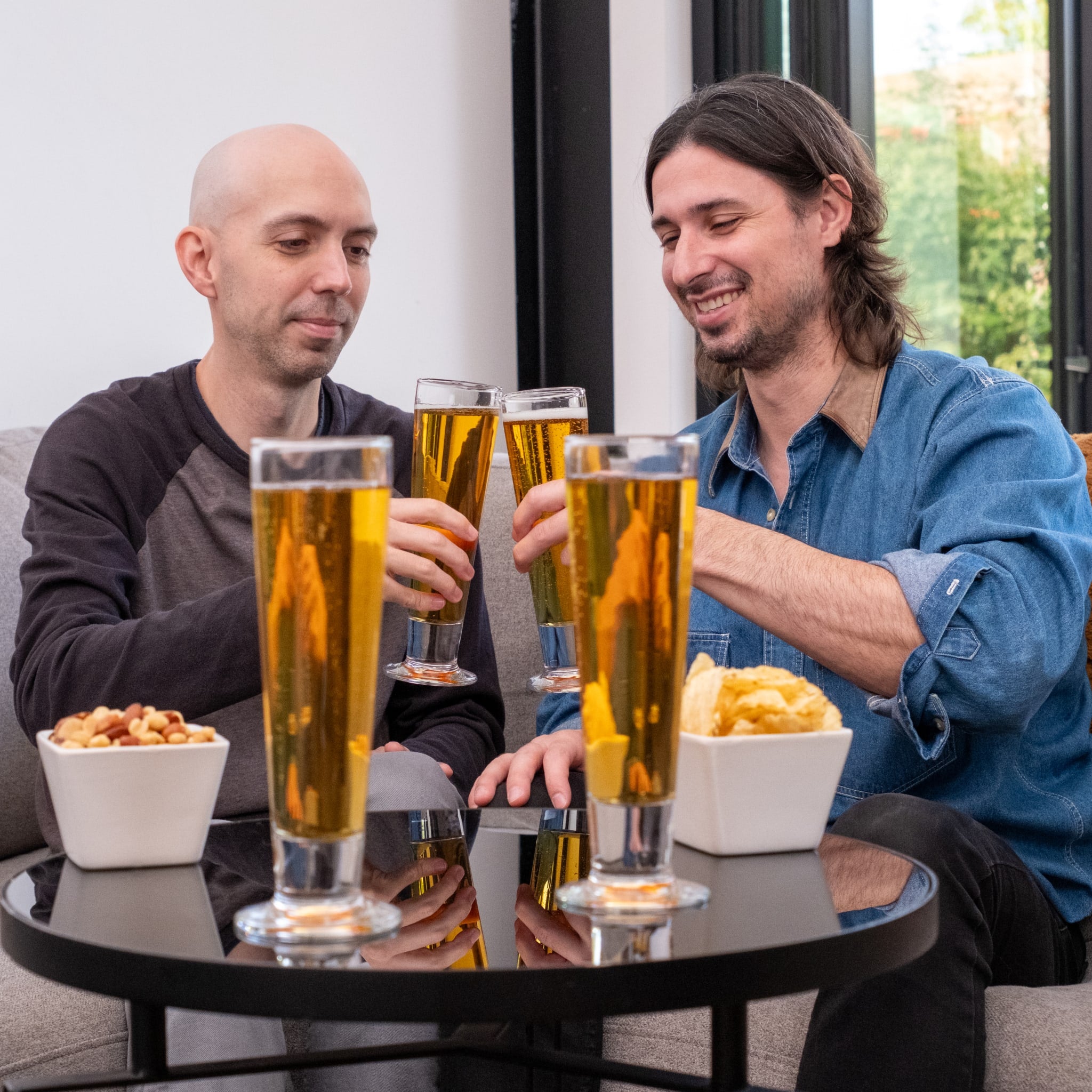 Lot De 2 Verres à Bière Pilsner 500 Ml – Verre Haut Design, Idéal Bière De Blé – Cadeau Pour Amateur De Bière - 6