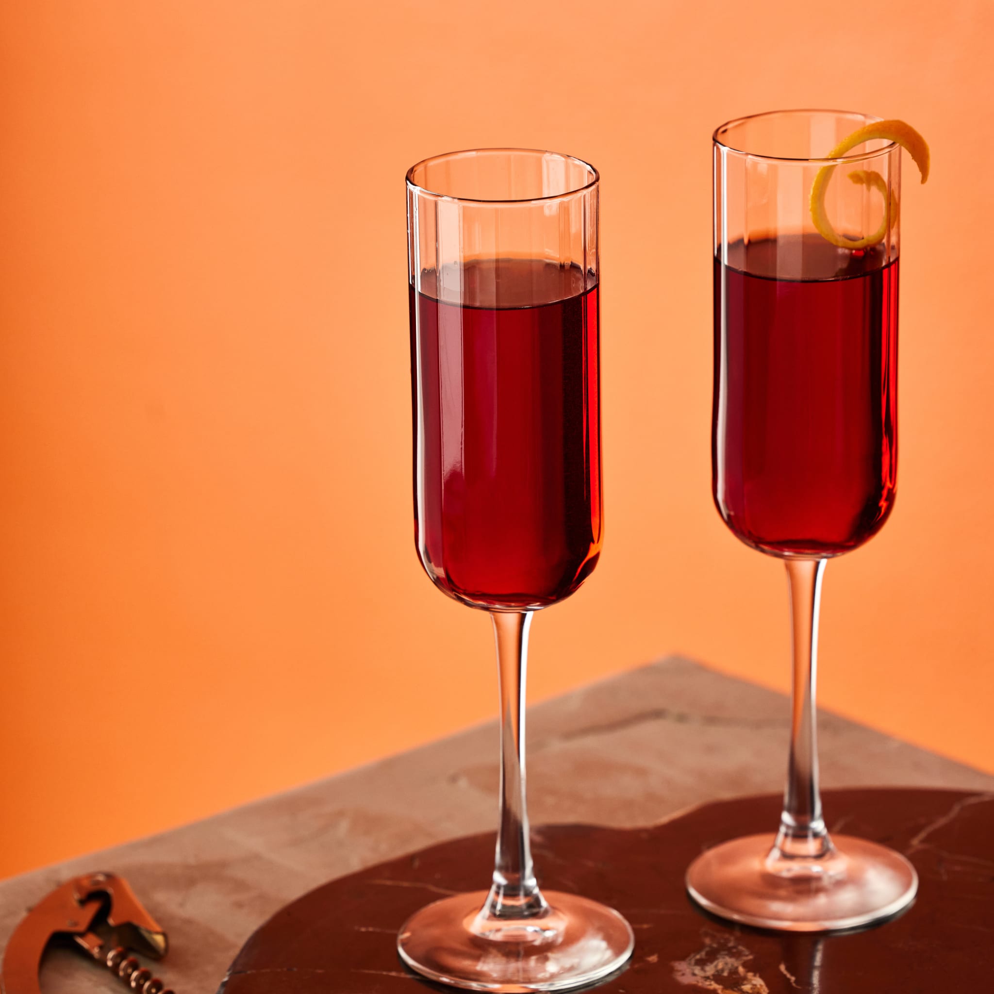 Libbey Paneled Champagne Flute Glasses - Thumbnail 3