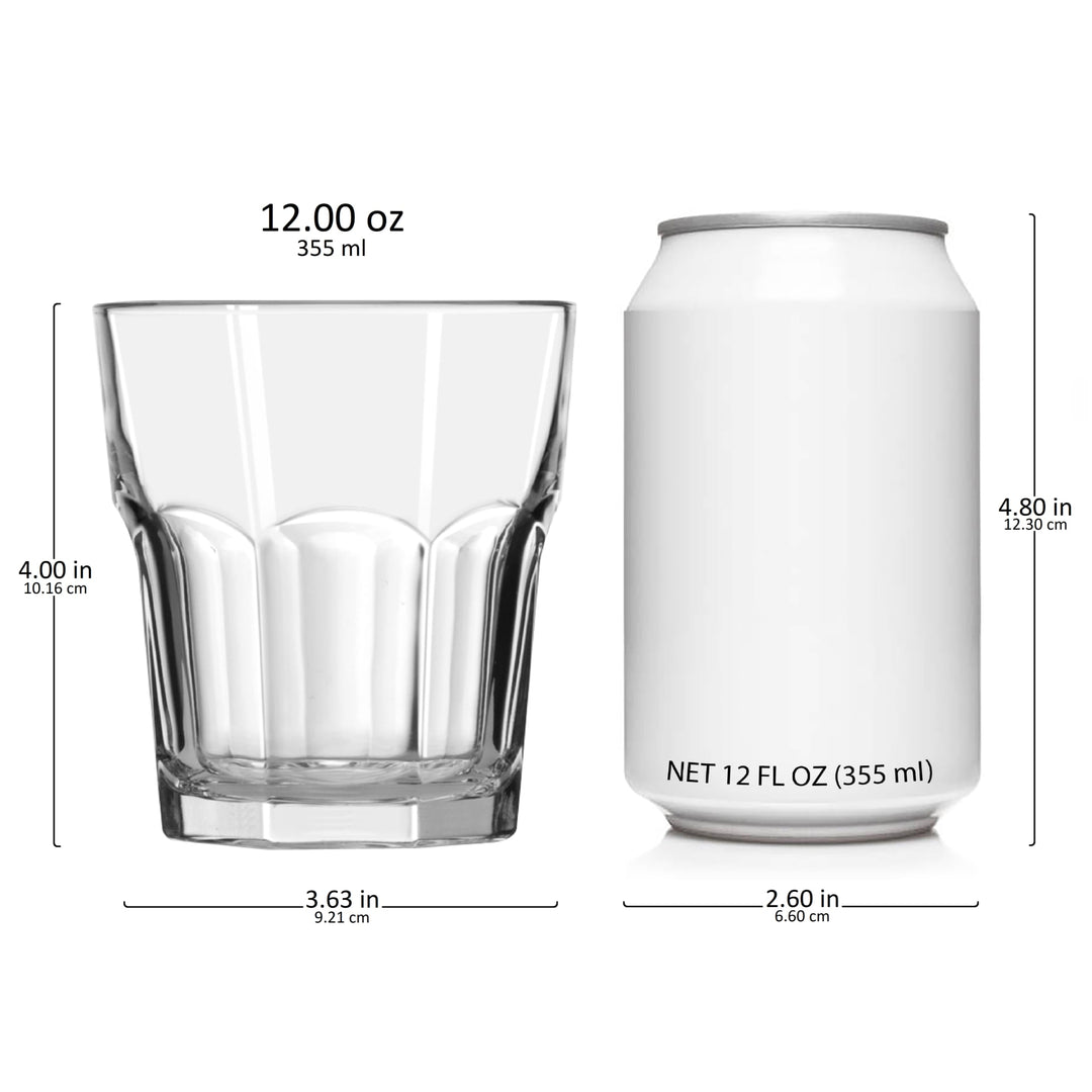 12-ounce capacity is perfect for whiskey, cocktails, or everyday beverages.