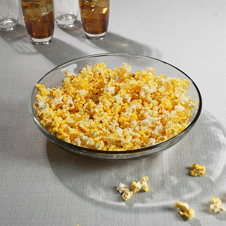 Crafted from clear, lead-free, durable soda-lime glass that showcases food beautifully for everyday use or special occasions.