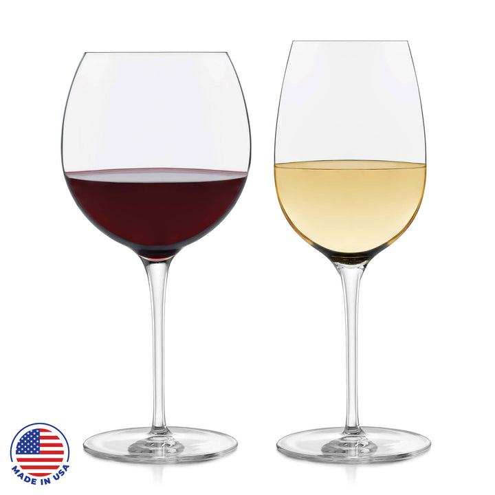 Libbey Signature Kentfield 12-Piece Wine Glass Party Set for Red and White Wines