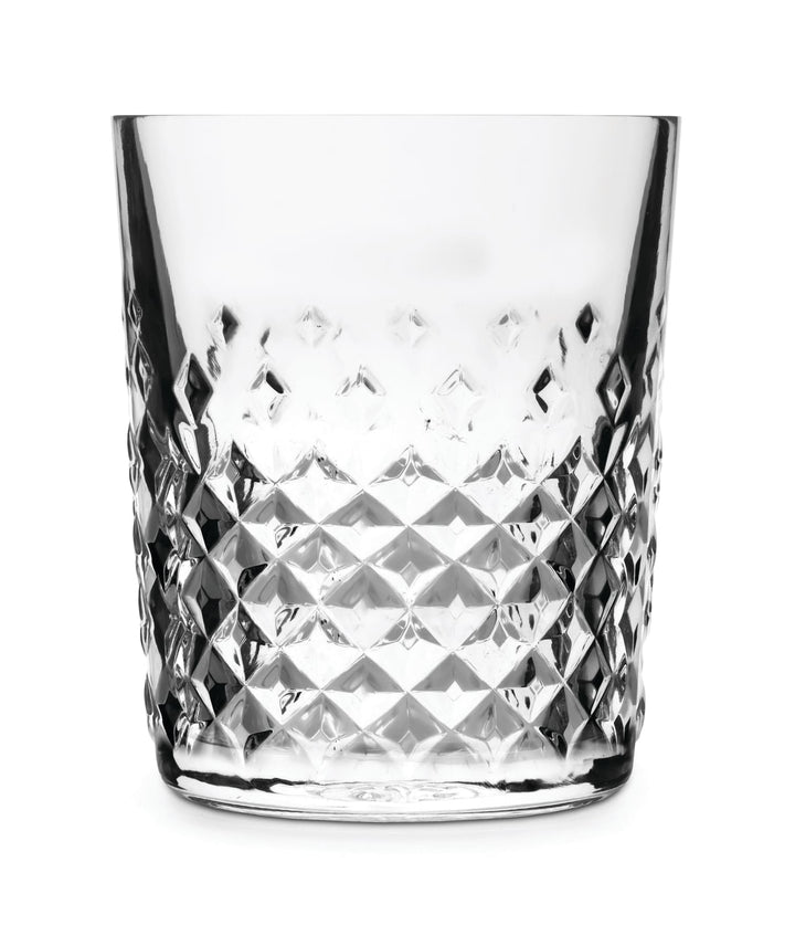 Includes 4, 12-ounce double old fashioned glasses (3.5-inch diameter x 4.1-inch height)