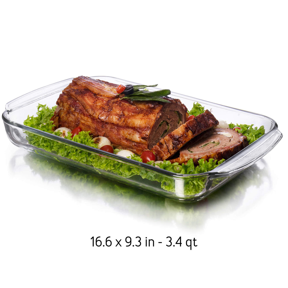 Set of three most frequently used sizes ensures you always have the right casserole dish