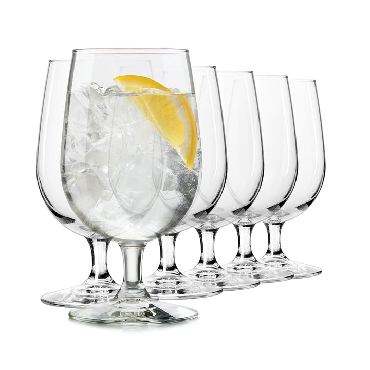 Have these versatile water goblets on hand to serve beer, cocktails, water and wine