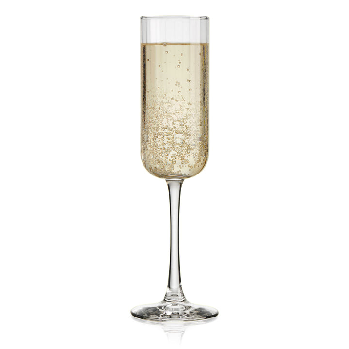 Flûtes à champagne à panneaux Libbey, 220 ml, lot de 4