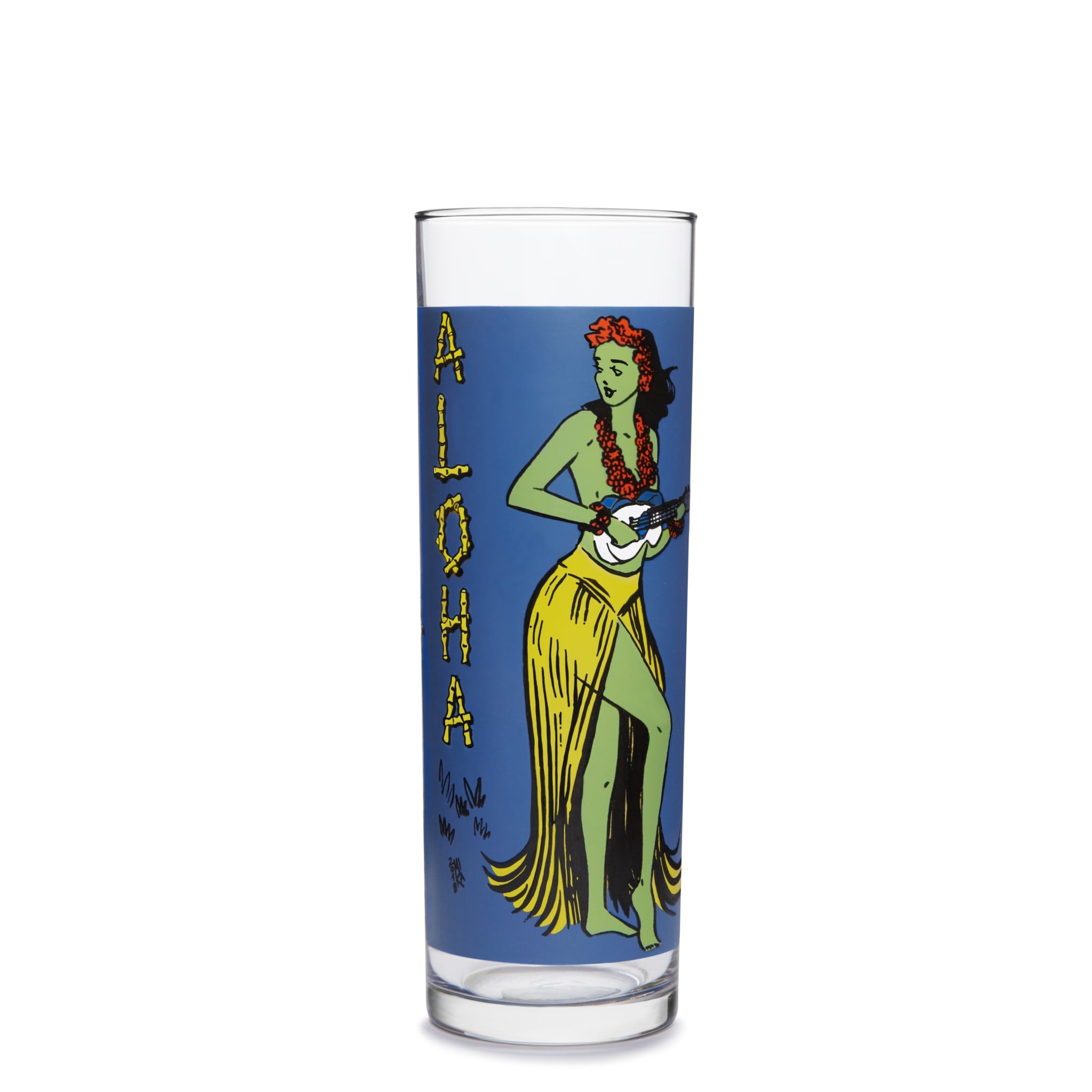 Libbey Tiki Kahiko Zombie Glass, Blue, 13.5 ounce, Set of 4