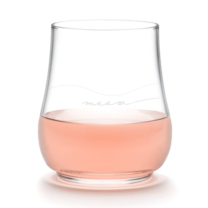 Vasos multiusos Libbey Modern Pets Meow, 17 onzas, juego de 4