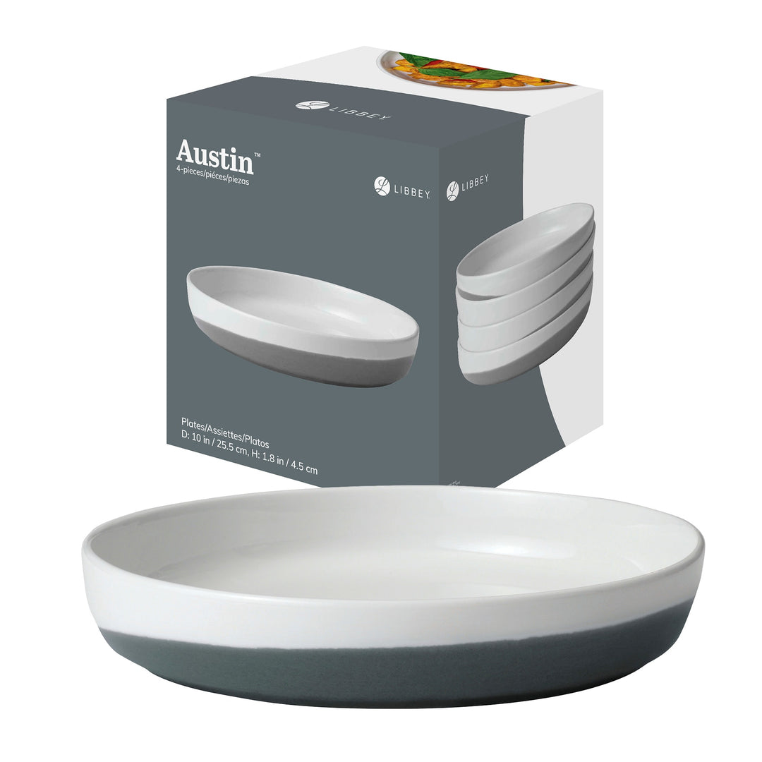 10-inch coupe-style plate is perfect for serving entrees of all kinds