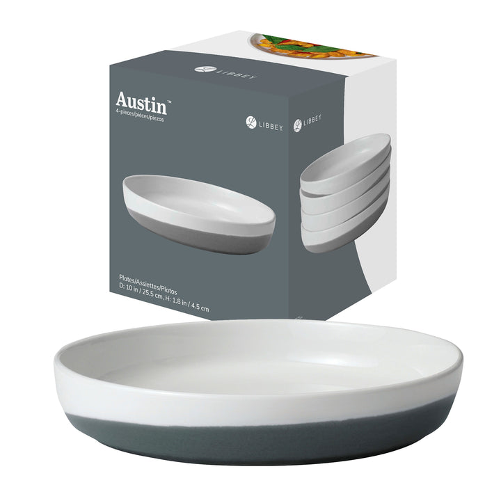 10-inch coupe-style plate is perfect for serving entrees of all kinds