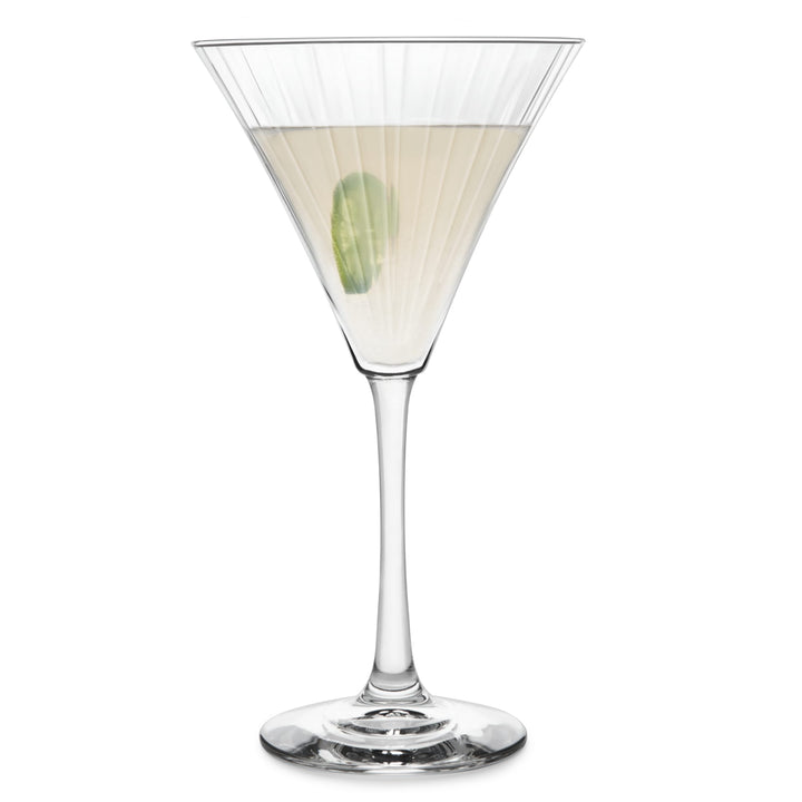 Libbey Paneled Martini Glasses, 9.5 ounce, Set of 4