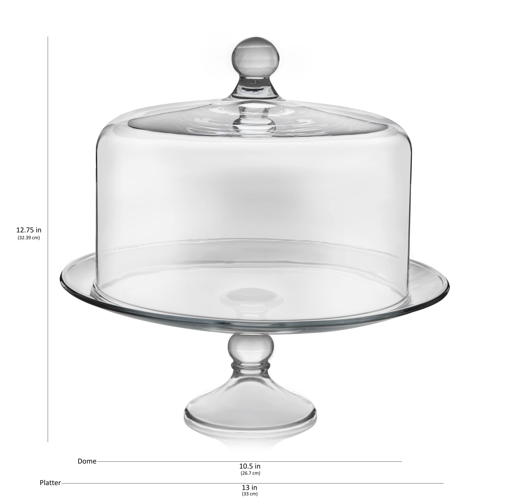 Glass Cake Stand With Dome popular Lid