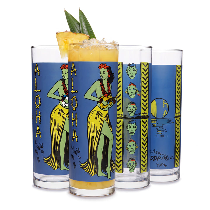 Vintage-style tiki zombie glasses add the perfect amount of Pacific Island culture to your next summer celebration or tropical party