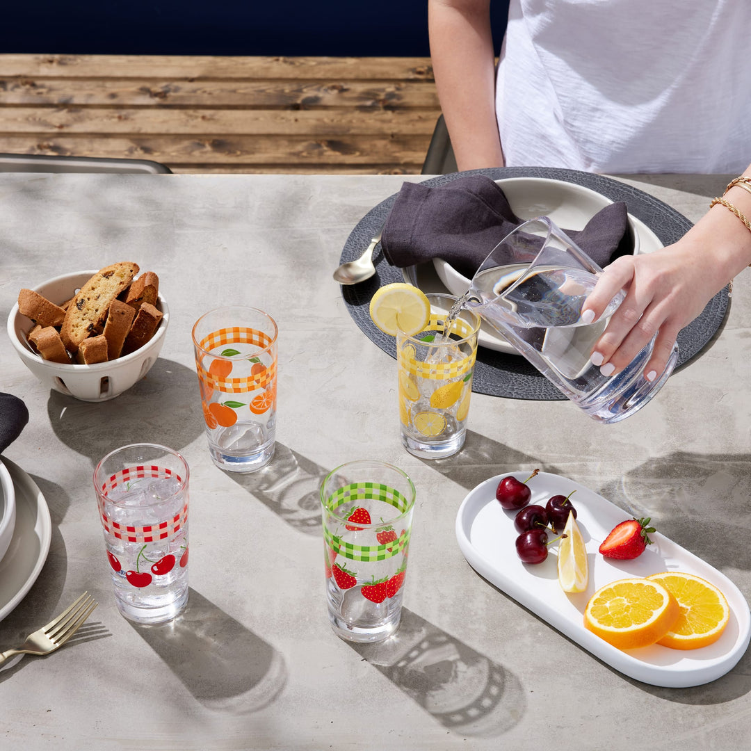 Durable and dishwasher safe, but handwashing preferred; to help preserve your products, please refer to the Libbey website for care and handling instructions
