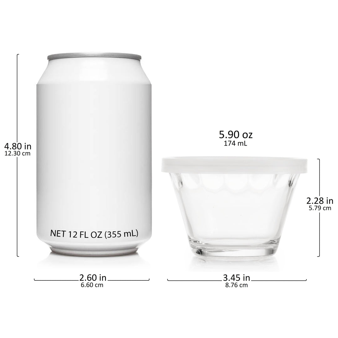 Moldes para hornear cupcakes con tapa de Libbey Baker's Basics, 8 piezas